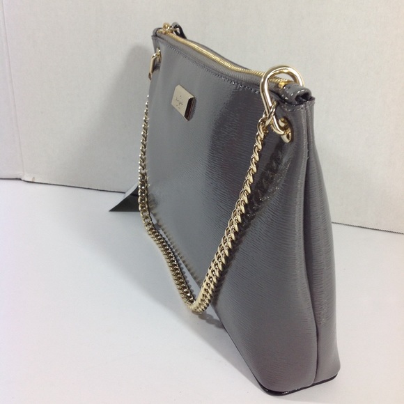 Kate Spade Grey Purse w/ detachable strap - Picture 6 of 8